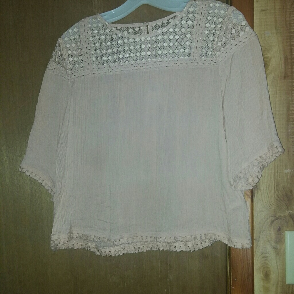 Light pink top